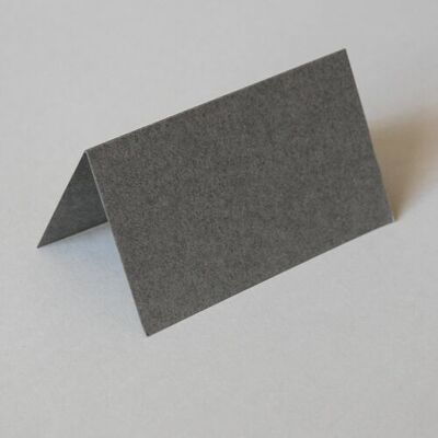 tarjeta de lugar gris oscuro 6 x 11 cm
