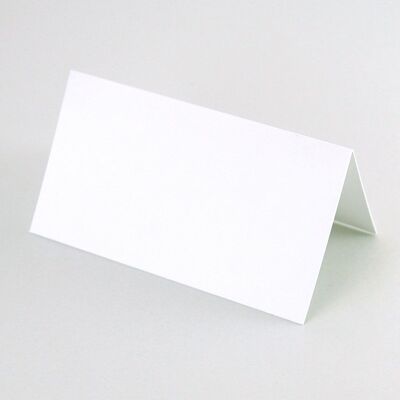 100 white place cards 6 x 11 cm