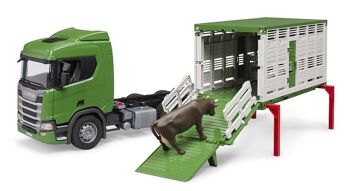 Bruder - 03548 - Camion de transport d'animaux Scania Super 560R  avec 1 animal 3