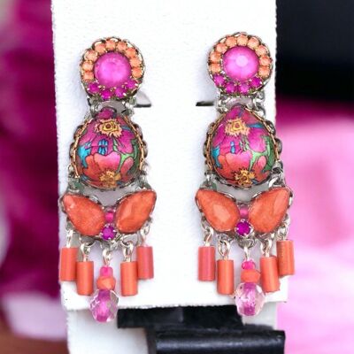 PENDIENTES DE CRISTALES ROMANCE