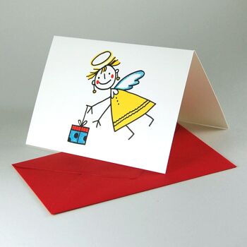 Coffret de Noël : 10 cartes de vœux avec enveloppes et étiquettes cadeaux 2