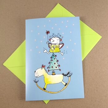 Solde - 10 cartes de Noël avec enveloppes vertes de mai 1