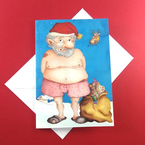 100 witzige Weihnachtskarten mit weißen Umschlägen: Ausgezogen