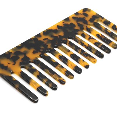 Leopard comb in cellulose acetate