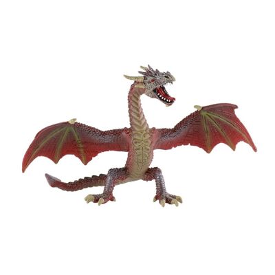 Fantastische Tierfigur Flying Dragon Braun Rot