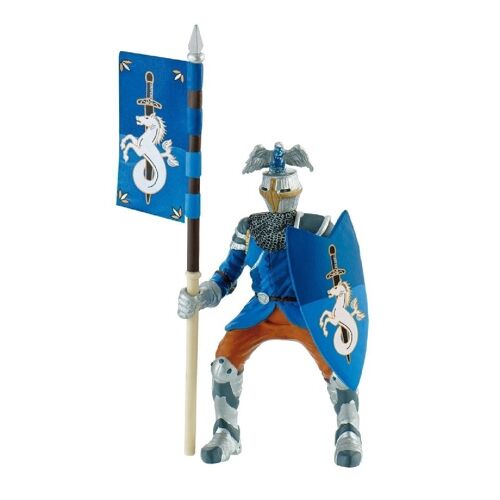 Figurine Chevalier de tournoi bleu