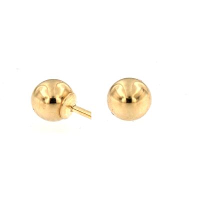 9K - Boucles d'oreilles Boule 4 mm