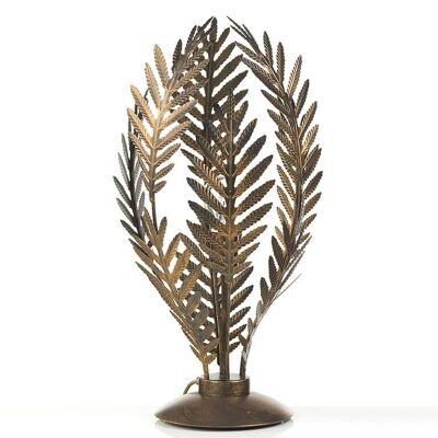 Large Fern Bronze Lamp