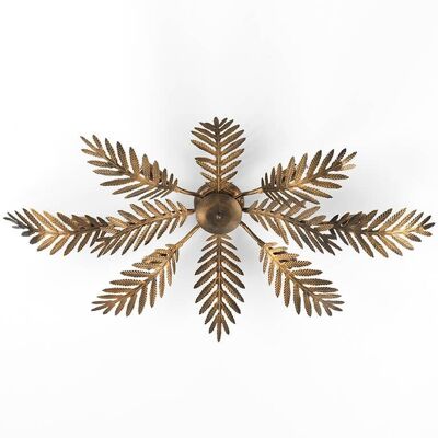 Felce Bronze oval ceiling light