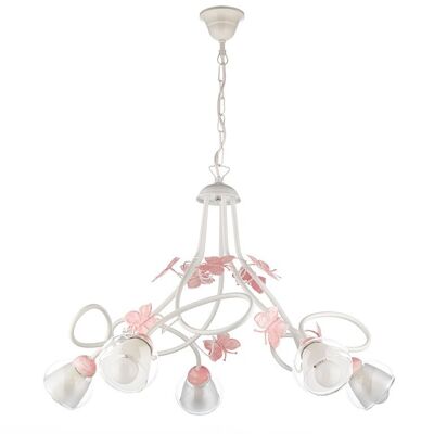 5-light Butterfly chandelier