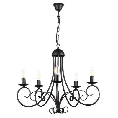 Lustre noir Pompéi