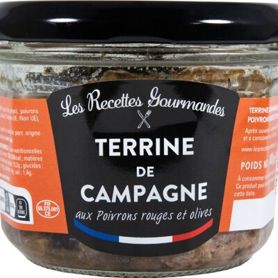 Terrina Country Verrines con Pimientos Rojos y Aceitunas 180g