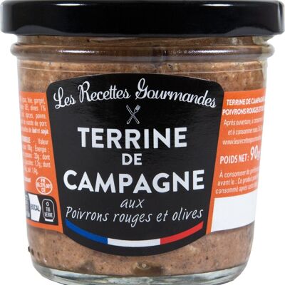 Verrines Terrina Di Campagna Con Peperoni Rossi E Olive 90g