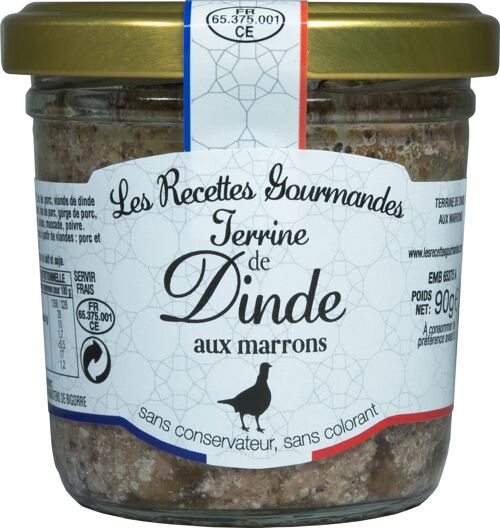 Verrine Terrine de Dinde aux Marrons 90g