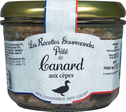 Verrine Pâté de Canard aux Cèpes 180g