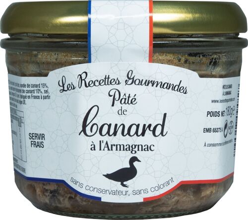 Verrine Pâté de Canard à l'Armagnac 180g