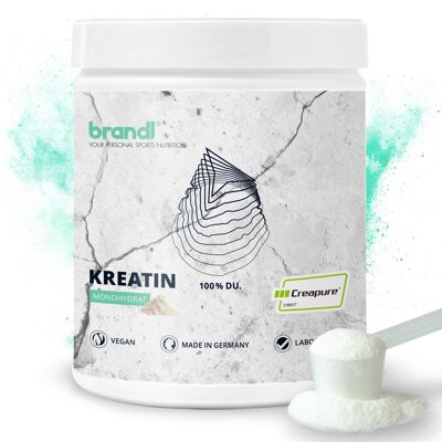 brandl® créatine CREAPURE créatine monohydrate en poudre 500g | 100% fabriqué en Allemagne