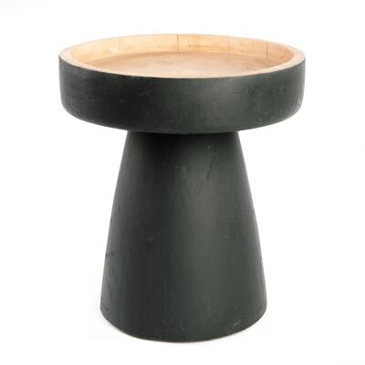 The Rayu Side Table - Black Natural