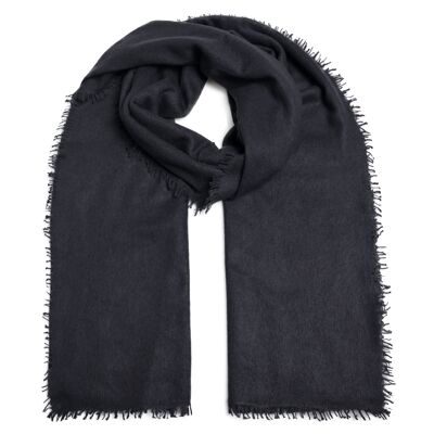 Cashmere scarf Feli-cs in Caviar