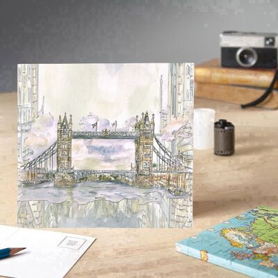Tower Bridge-Grußkarte