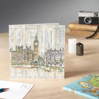 Big Ben und die Houses of Parliament-Grußkarte