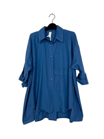 10356 Mid-length shirt with one pocket 1