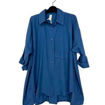 10356 Mid-length shirt with one pocket
