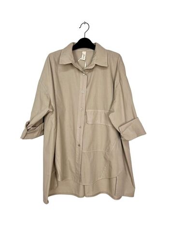 10356 Mid-length shirt with one pocket 11