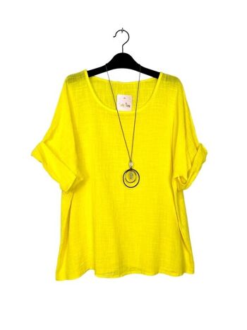 21075 Plain light tops with necklace 5