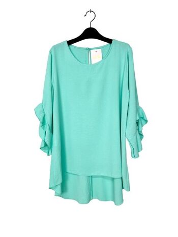 24530 Round neck tunic with frilly sleeves 7