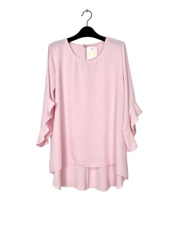 24530 Round neck tunic with frilly sleeves 11