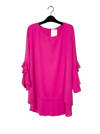 24530 Round neck tunic with frilly sleeves 13