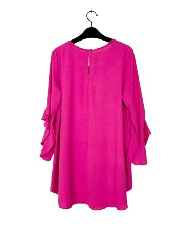 24530 Round neck tunic with frilly sleeves 14