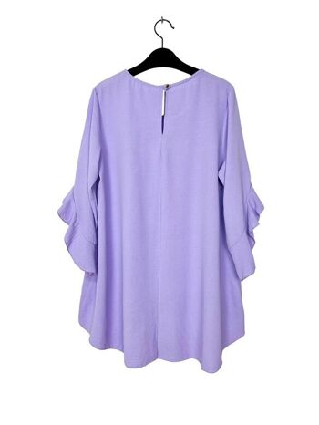 24530 Round neck tunic with frilly sleeves 16