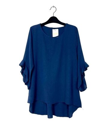 24530 Round neck tunic with frilly sleeves 17