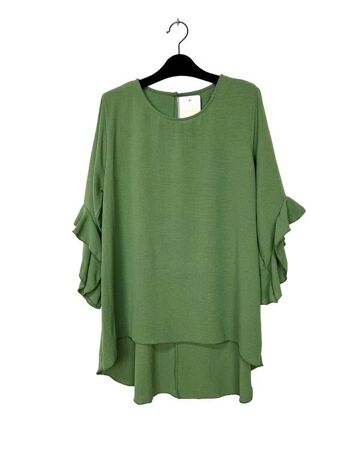 24530 Round neck tunic with frilly sleeves 21