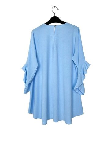24530 Round neck tunic with frilly sleeves 26
