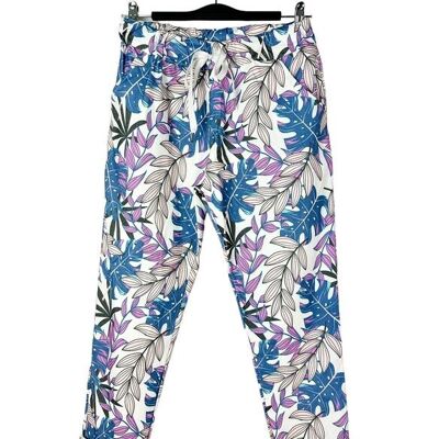 3377-06 Floral pattern pants