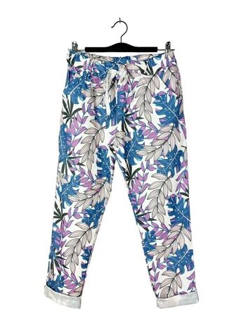 3377-06 Floral pattern pants 1