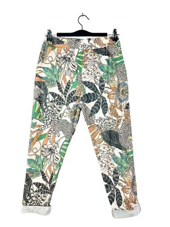 3377-11 Floral pattern pants 2