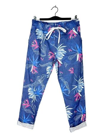 3377-14 Floral pattern pants 1