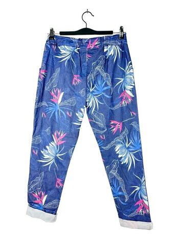3377-14 Floral pattern pants 2