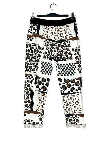 P 2929-01 printed pants with lace 2