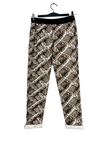 P 2929-06 printed pants with lace 2