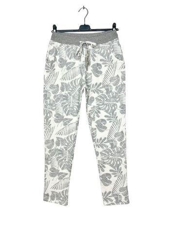 P 2929-09 printed pants with lace 1