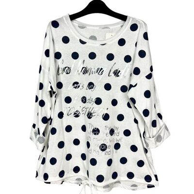 P 8038-01 Patterned tops, 3/4 sleeve with lace