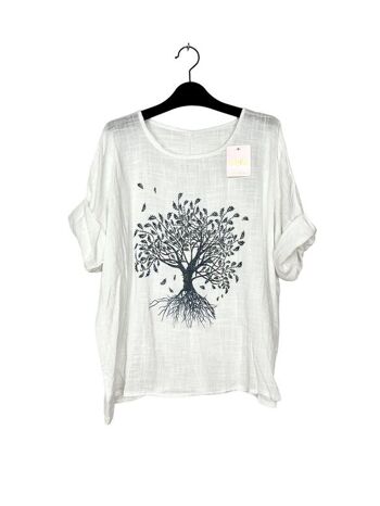 P 8003 Fine tops with rhinestone tree pattern 5