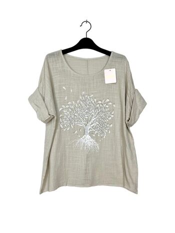 P 8003 Fine tops with rhinestone tree pattern 25