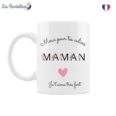 Mom Mug with Flowery Letters