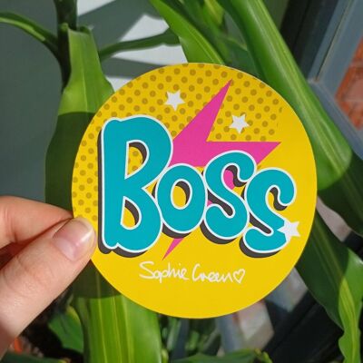 Slang "Boss" Sticker